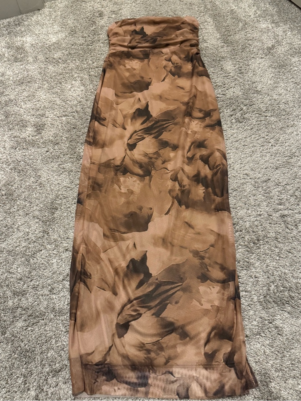 Women’s Earth-Tone Long Dress – New Without Tags